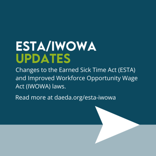 ESTA/IWOWA Updates